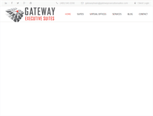 Tablet Screenshot of gatewayexecutivesuites.com